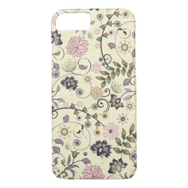 Coques Case-Mate iPhone Cru chic minable de fleur (Dos)