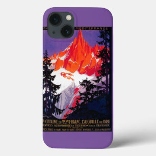 iPhone 13 Case Cru PosterEurope de Chaine De Mont Blanc de La