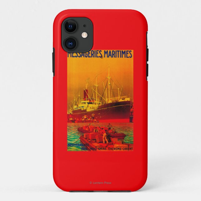 Coques Case-Mate iPhone Cru PosterEurope de Messageries Maritimes (Dos)