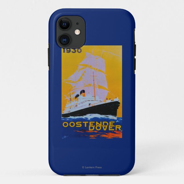 Coques Case-Mate iPhone Cru PosterEurope d'Oostende Douvres (Dos)