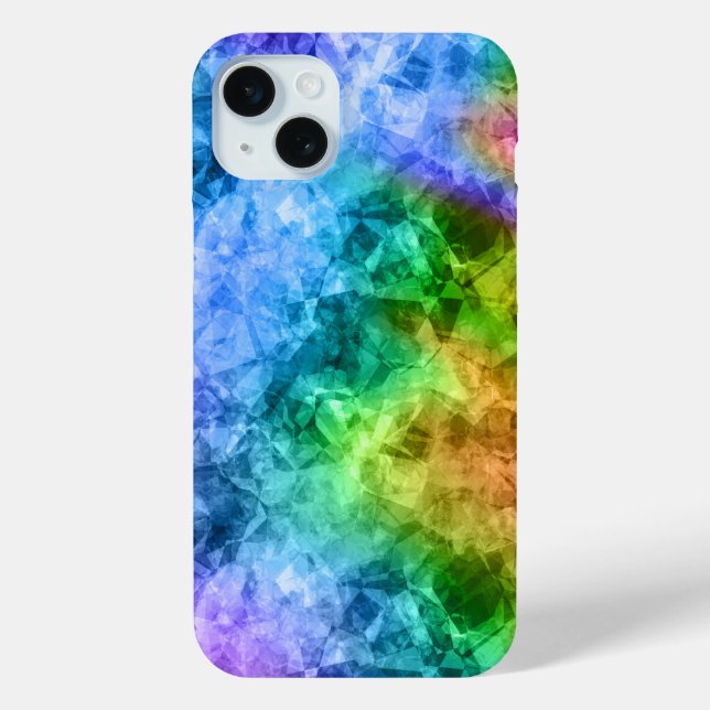 Coques Case-Mate iPhone Crumpled Peacock Blue (Verso)
