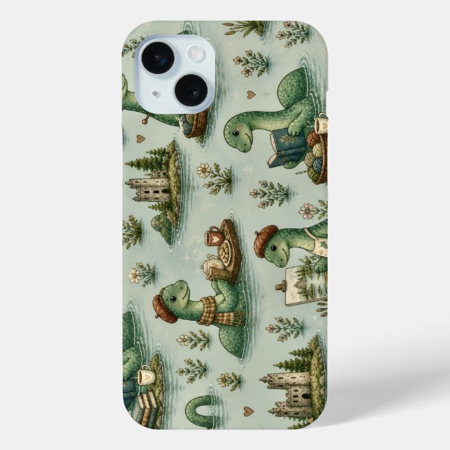 Coques Case-Mate iPhone Cryptides confortables Nessie Monstre du Loch Ness (Verso)