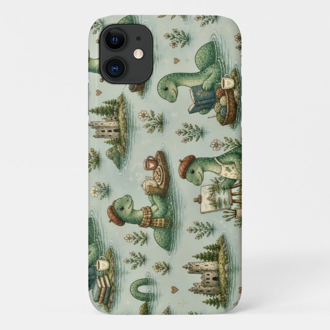 Coques Case-Mate iPhone Cryptides confortables Nessie Monstre du Loch Ness (Dos)