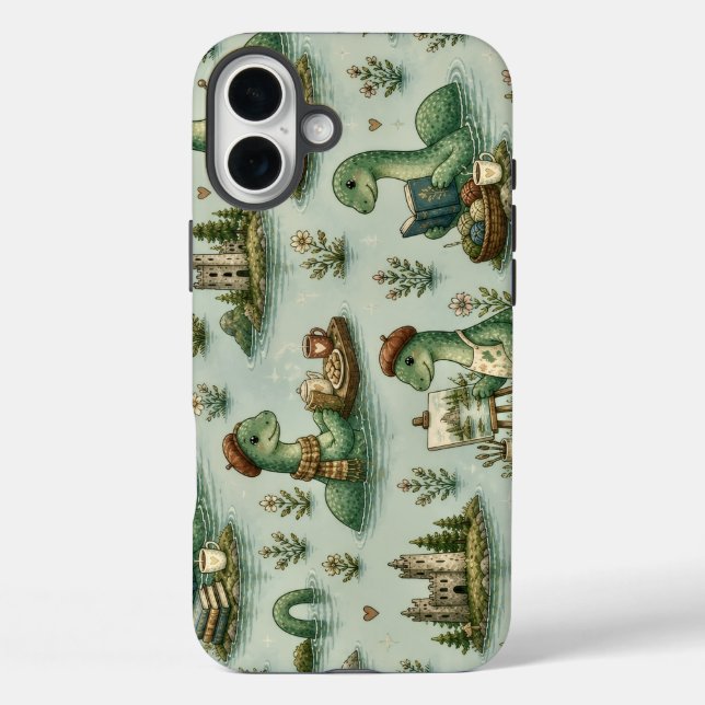 Coques Case-Mate iPhone Cryptides confortables Nessie Monstre du Loch Ness (Verso)