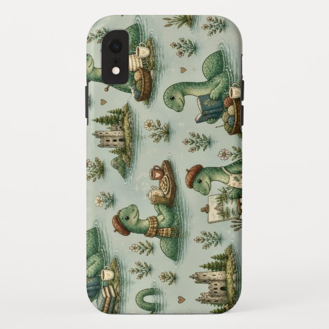 Coques Case-Mate iPhone Cryptides confortables Nessie Monstre du Loch Ness (Dos)