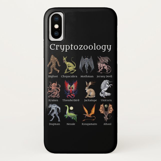 Coques Case-Mate iPhone Cryptozoology Cryptid Creatures (Dos)