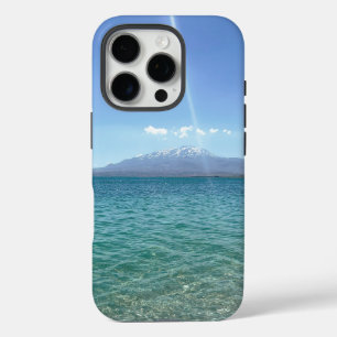 Coque iPhone 16 Pro Crystal Water View Blue Sky Beach Vibe Paisible