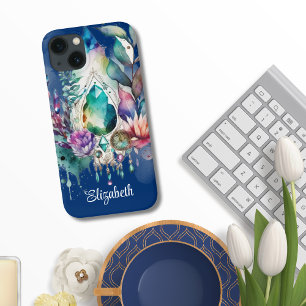 Case-Mate iPhone Case Crystals de Boho Dreamcatcher Navy