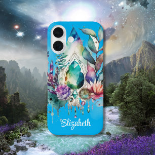 Coque Pour iPhone 16 Crystals magiques Dreamcatcher