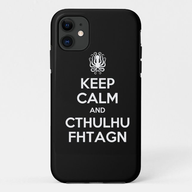 Coques Case-Mate iPhone Cthulhu maintiennent calme et continuent le cas de (Dos)