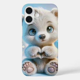 Coque Pour iPhone 16 Cube d'ours polaire