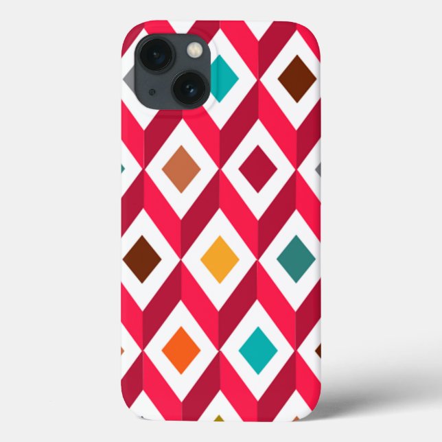 Coques Case-Mate iPhone Cubes 3D rose (Verso)