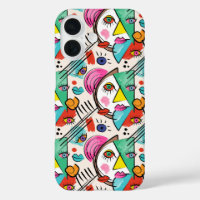 Cubisme moderne Artsy Abstrait Femme Visages Art