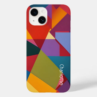 Coque Case-Mate iPhone Cubisme personnalisé Motif Texte Modèle