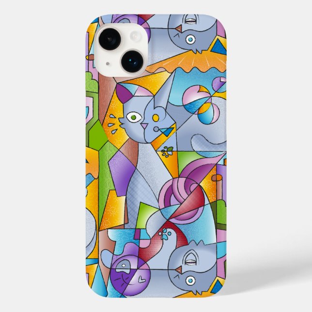 Coques Case-Mate iPhone Cubist Cats - The Mininos (Verso)