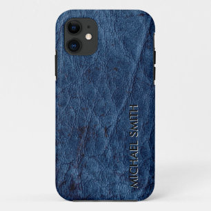 Etui iPhone Case-Mate Cuir bleu