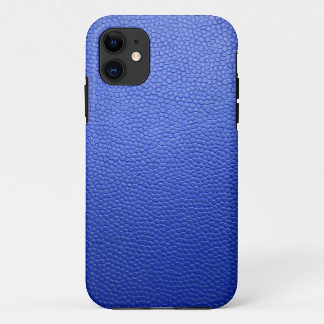 Coques Case-Mate iPhone Cuir bleu (Dos)