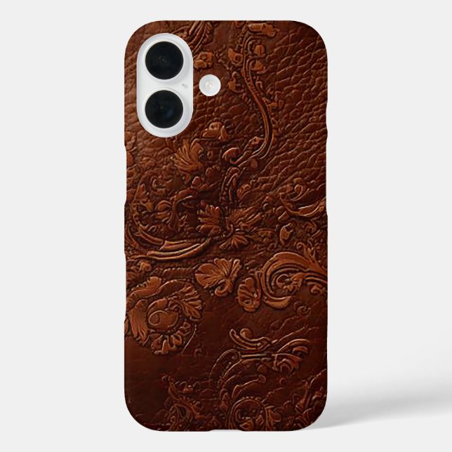 Coques Case-Mate iPhone Cuir Brun Polyvalent pour Voyage (Verso)
