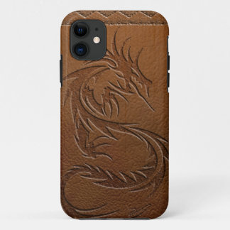 Coque iPhone 11 Cuir de dragon