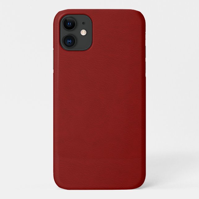 Coques Case-Mate iPhone Cuir de rouge de Faux (Dos)