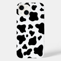Cuir de vache faux noir et blanc chic