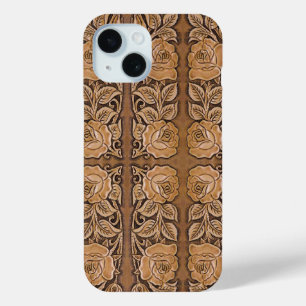 Coque Case-Mate iPhone cuir floral de pays occidental de mode de cow-girl