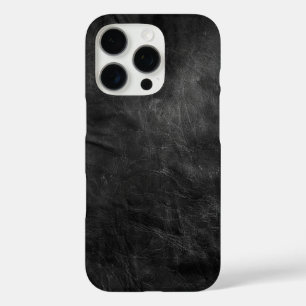 Coque iPhone 16 Pro Cuir noir