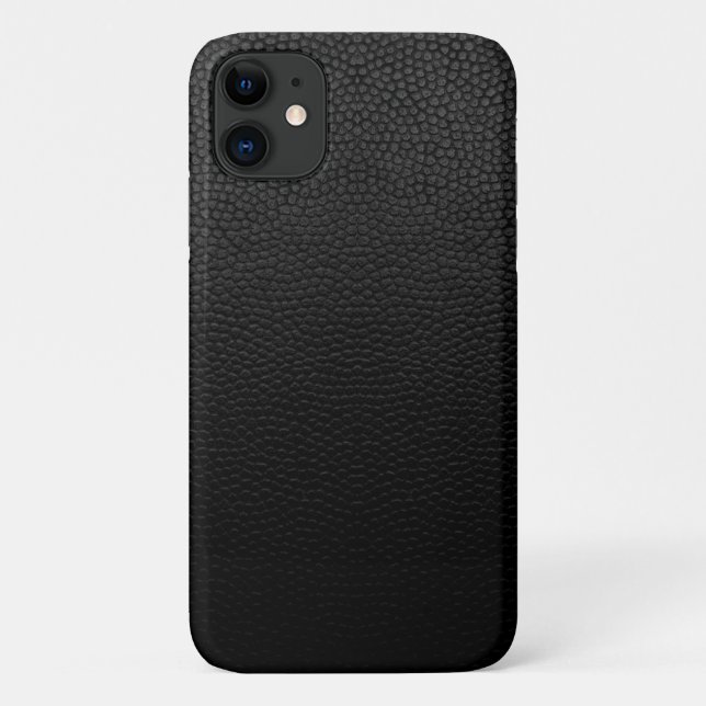 Coques Case-Mate iPhone Cuir noir (Dos)