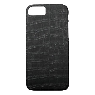 Coques Pour iPhone cuir noir d'alligator