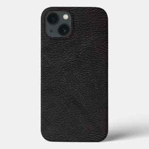 Etui iPhone 13 Cuir noir texturé