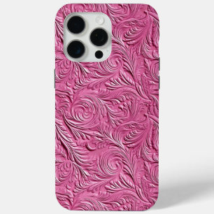 Coque Case-Mate iPhone Cuir rose Faux