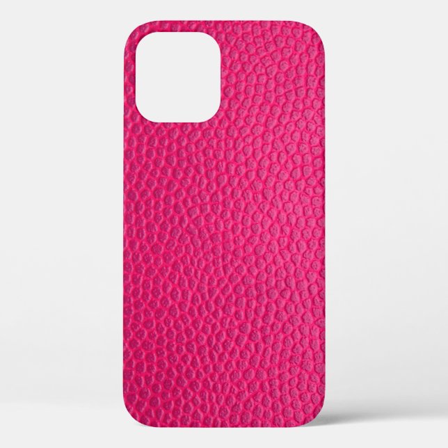 Coques Case-Mate iPhone Cuir rose peau texture cuir (Verso)