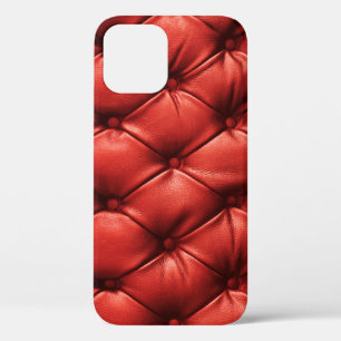 Case-Mate iPhone Case Cuir rouge riche : Luxe Détail texturé