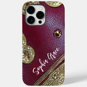Coque Case-Mate iPhone Cuir Synthétique Abstrait Minimaliste Nom Person