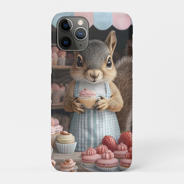 Coques Case-Mate iPhone Cuire l'écureuil avec Cupcake (Dos)
