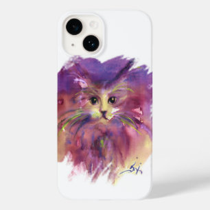 Coque Pour iPhone 14 CUISINE À VIDE, PORTRAIT DE CHAT DE LA CUISINE, Bl
