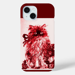 COQUE POUR iPhone 15 CUISINE AVEC ROSES ROUGES BLANCHES