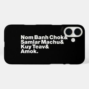Coque Pour iPhone 16 Plus Cuisine de rue Cambodgienne / Khmer