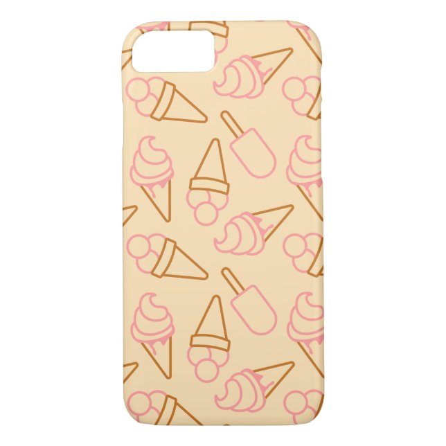 Coques Case-Mate iPhone Cuisine estivale avec contours de glace (Dos)