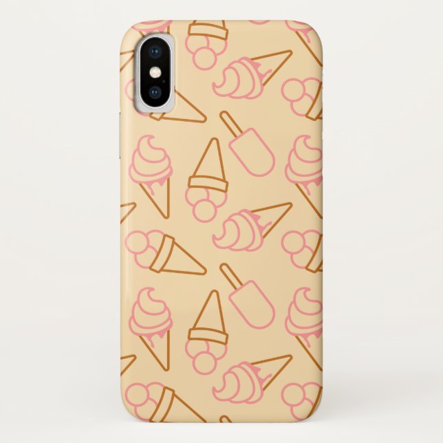 Coques Case-Mate iPhone Cuisine estivale avec contours de glace (Dos)