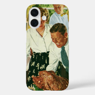 Coques iPhone 16 Cuisine familiale vintage Thanksgiving Dîner Cuisi