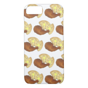 Case-Mate iPhone Case Cuisine soule classique Poulet frit et gaufres Din