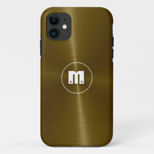 Coque iPhone 11 Cuivre acier inoxydable brillant métal