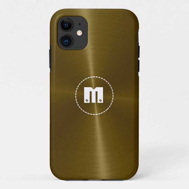 Coques Case-Mate iPhone Cuivre acier inoxydable brillant métal (Dos)