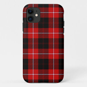Coques Pour iPhone Cunningham Tartan rouge noir