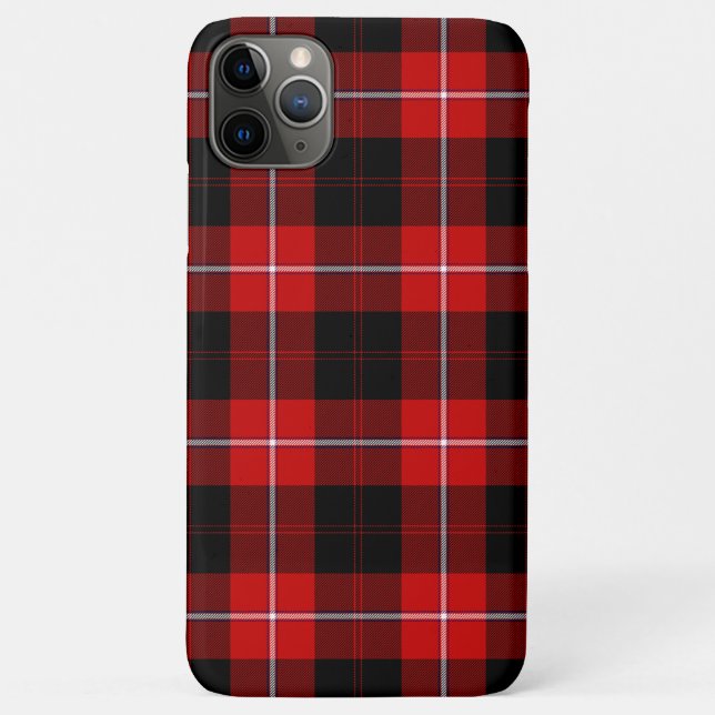 Coques Case-Mate iPhone Cunningham Tartan Rouge Noir Carreaux (Dos)