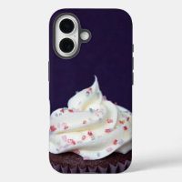 Cupcake moderne arrose violet