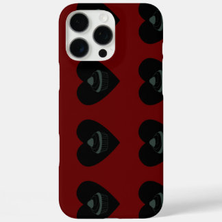 Coque iPhone 16 Pro Max cupcake sang rouge noir