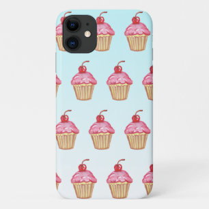 Case-Mate iPhone Case Cupcakes aux fraises turquoises et roses