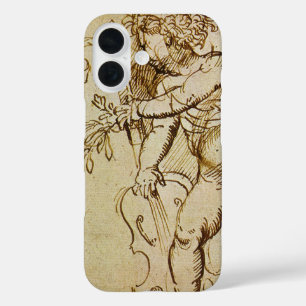 Coque Pour iPhone 16 Cupid avec un violon par Domenico Campagnola